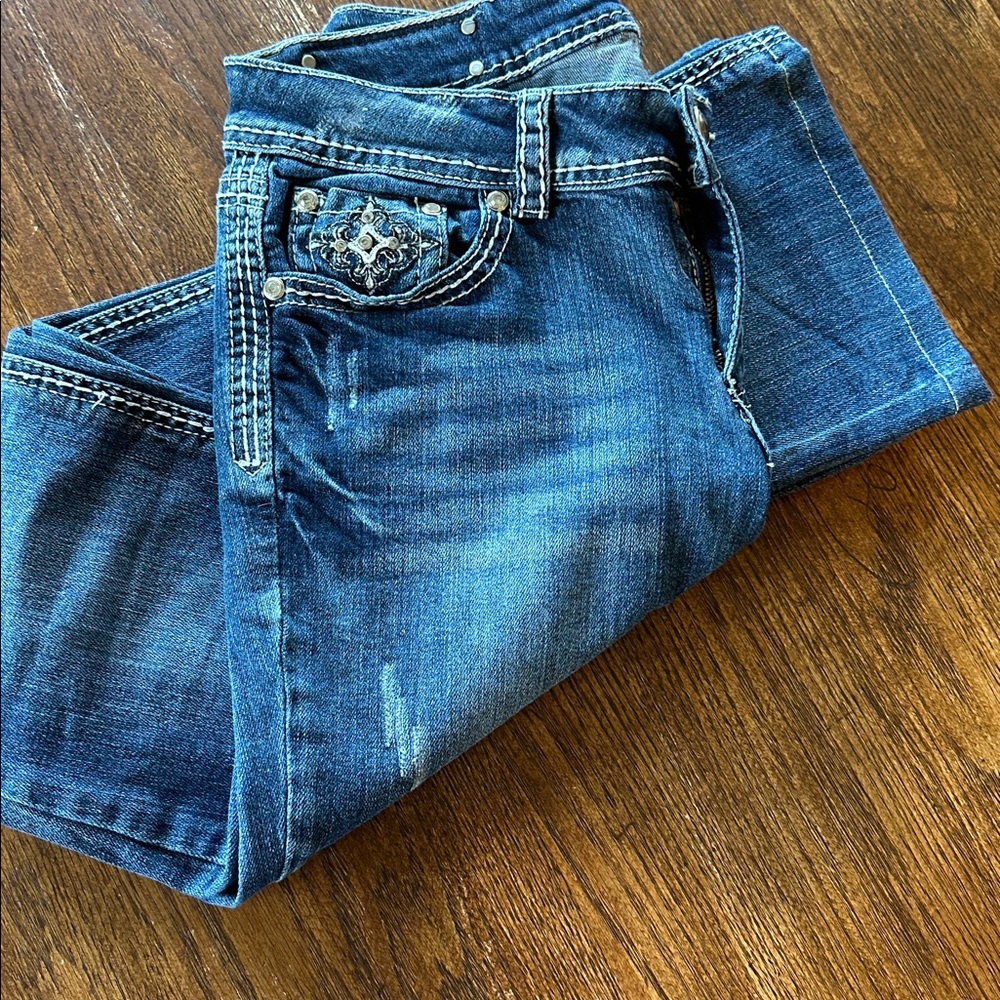 Denim couture jeans